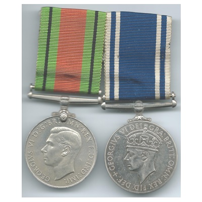 Police LS & GC and Defence Medal - Sergt. George M Smith